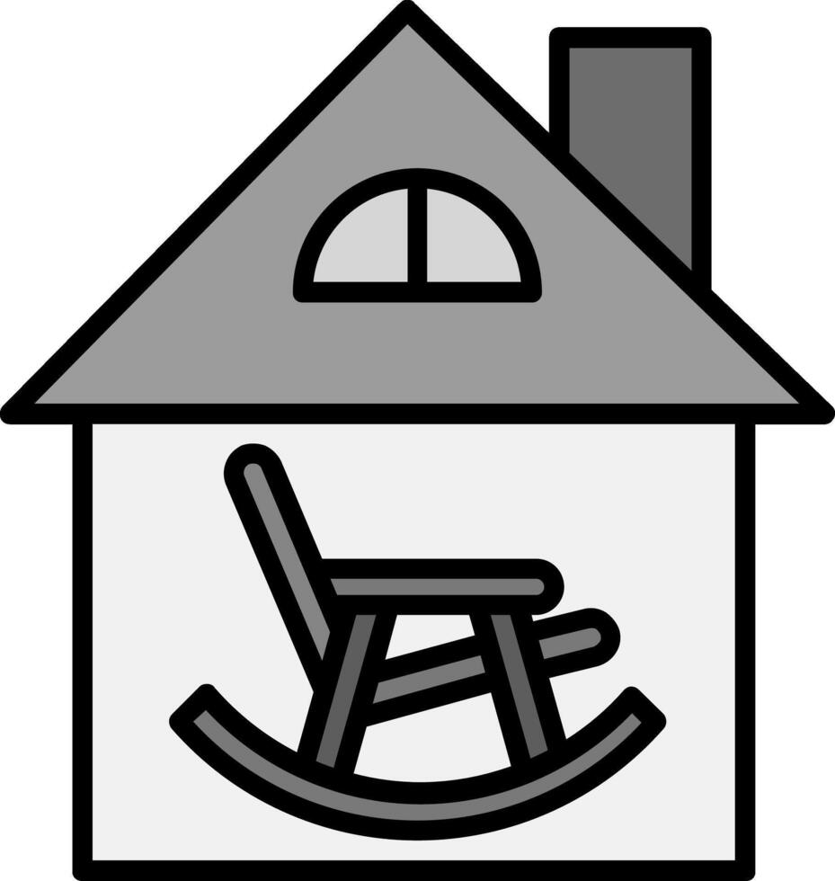 Retirement Home Vector Icon