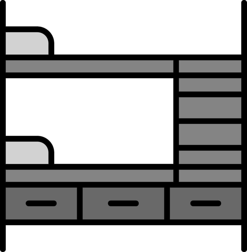 Bunk Bed Vector Icon