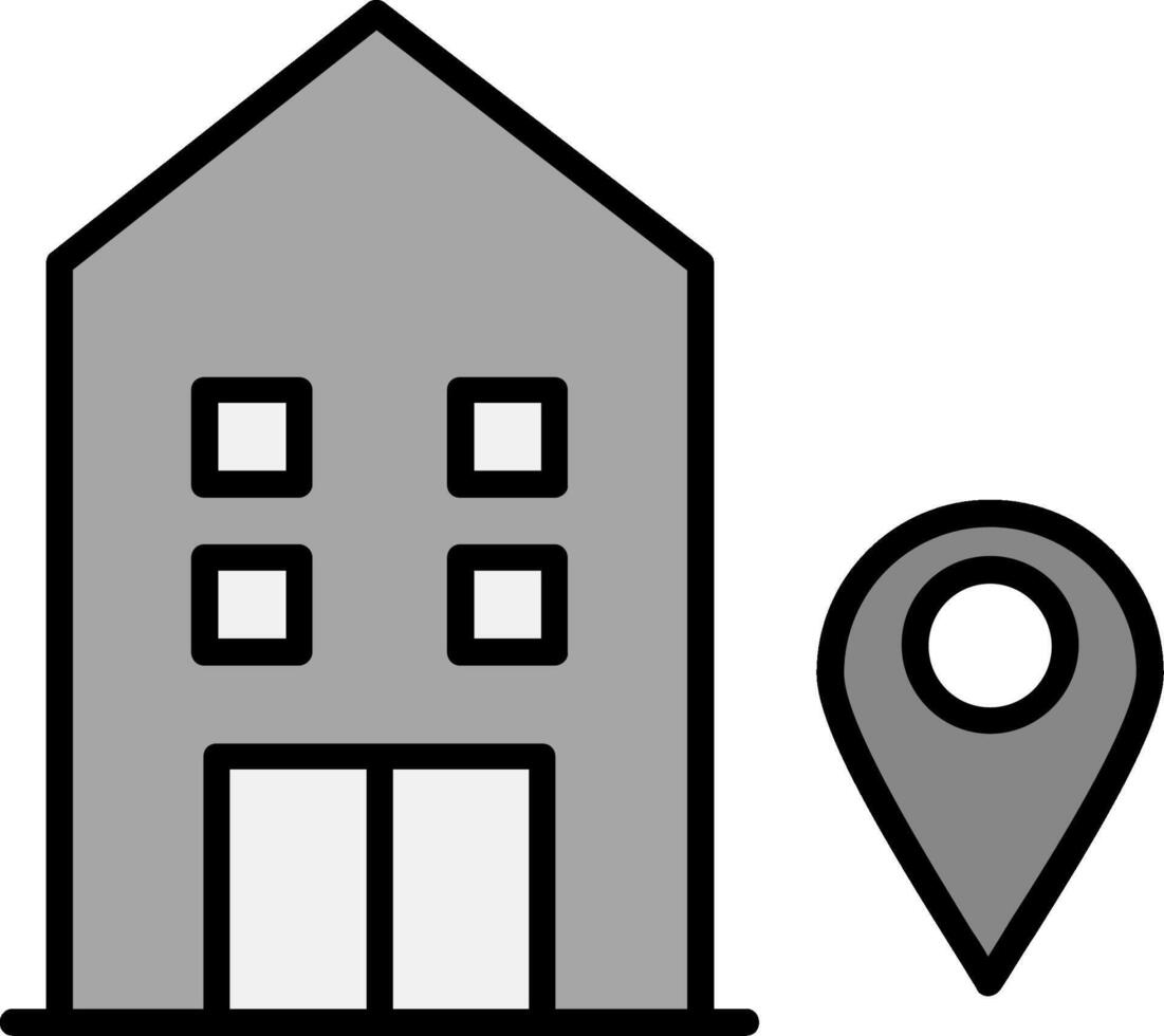 Hotel location Vector Icon