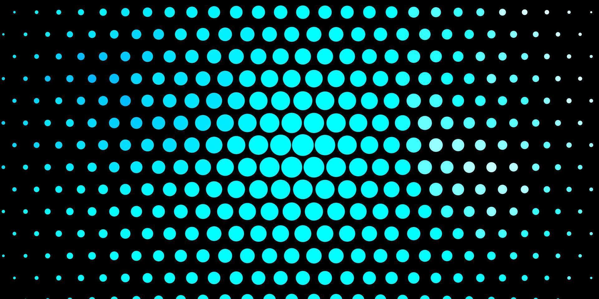 Dark BLUE vector texture with circles.