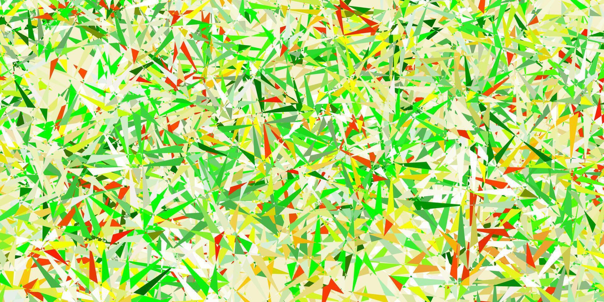 Light green, yellow vector layout with triangle forms.