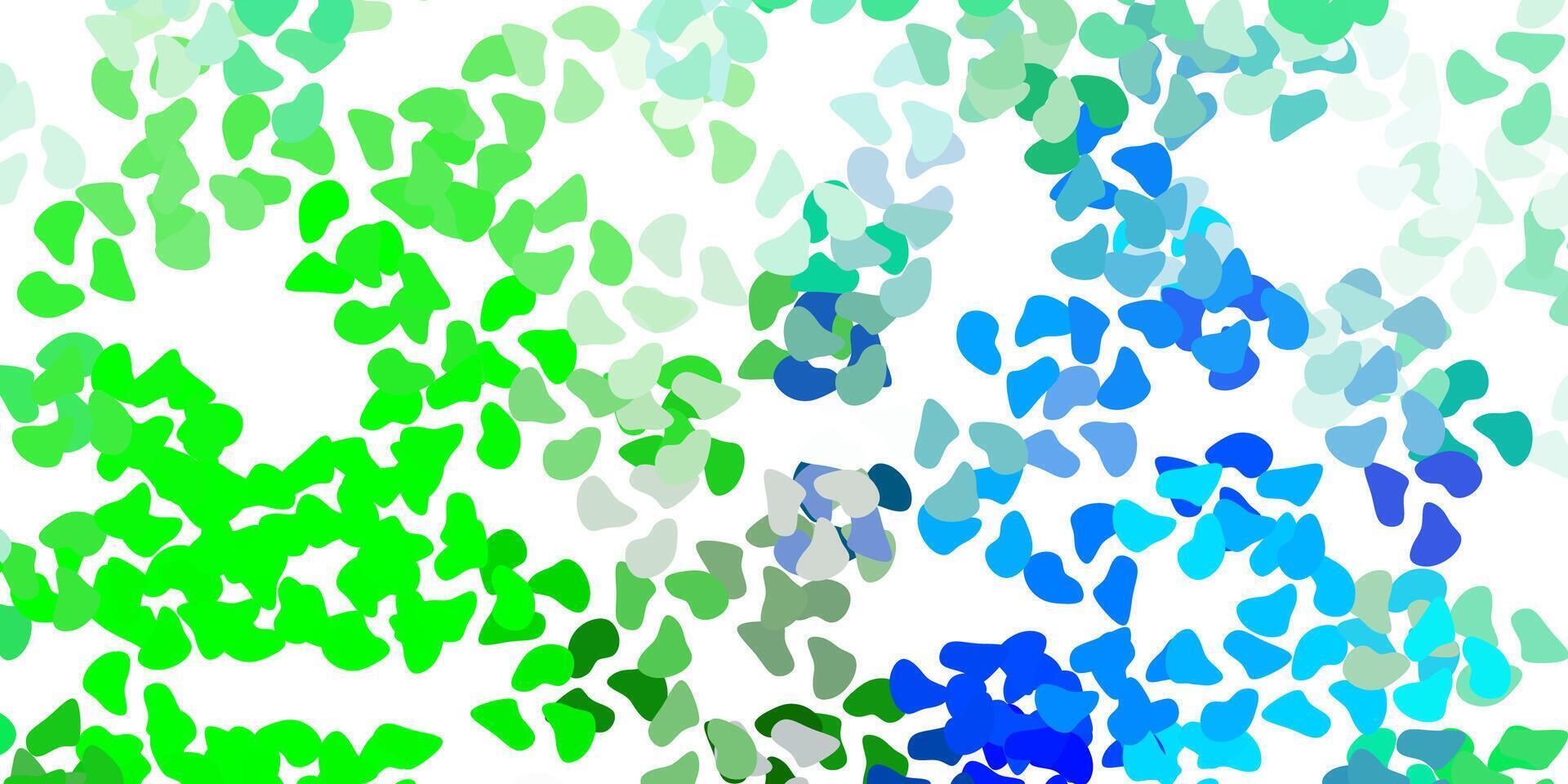 Light multicolor vector template with abstract forms.