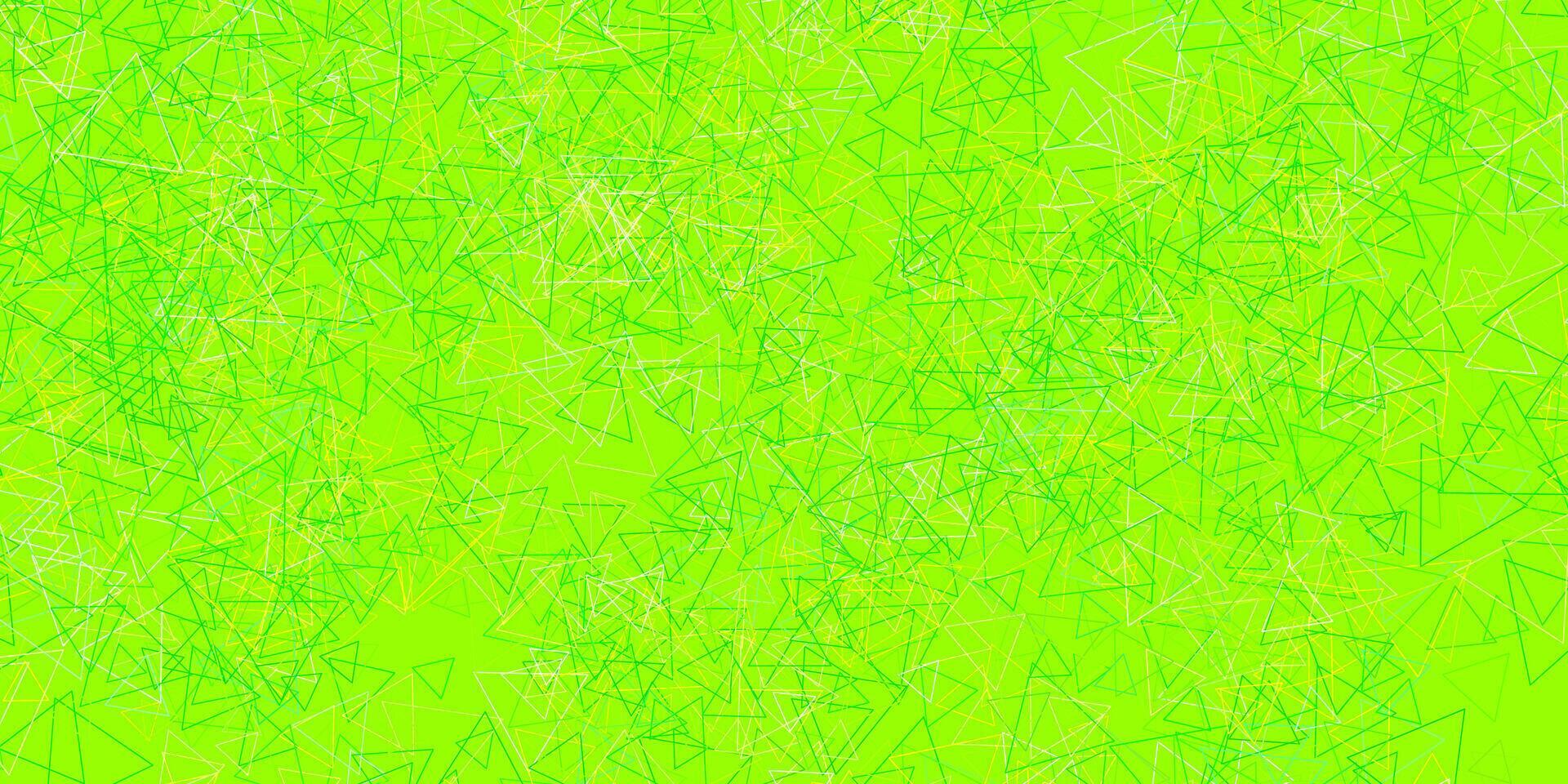 Light Green, Yellow vector texture with random triangles.