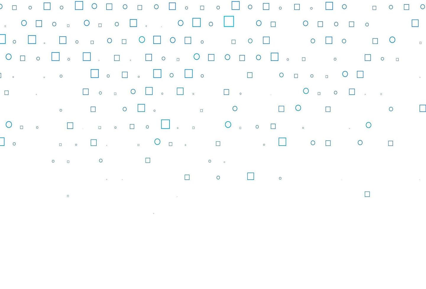 Light BLUE vector texture with disks, rectangles.