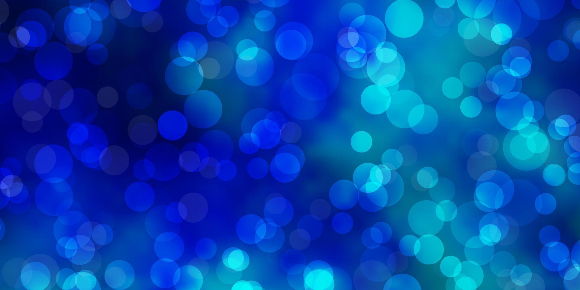 Light BLUE vector background with bubbles.