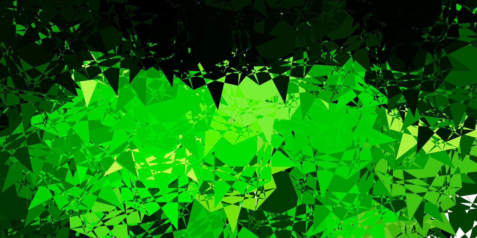 Light Green, Yellow vector texture with random triangles.