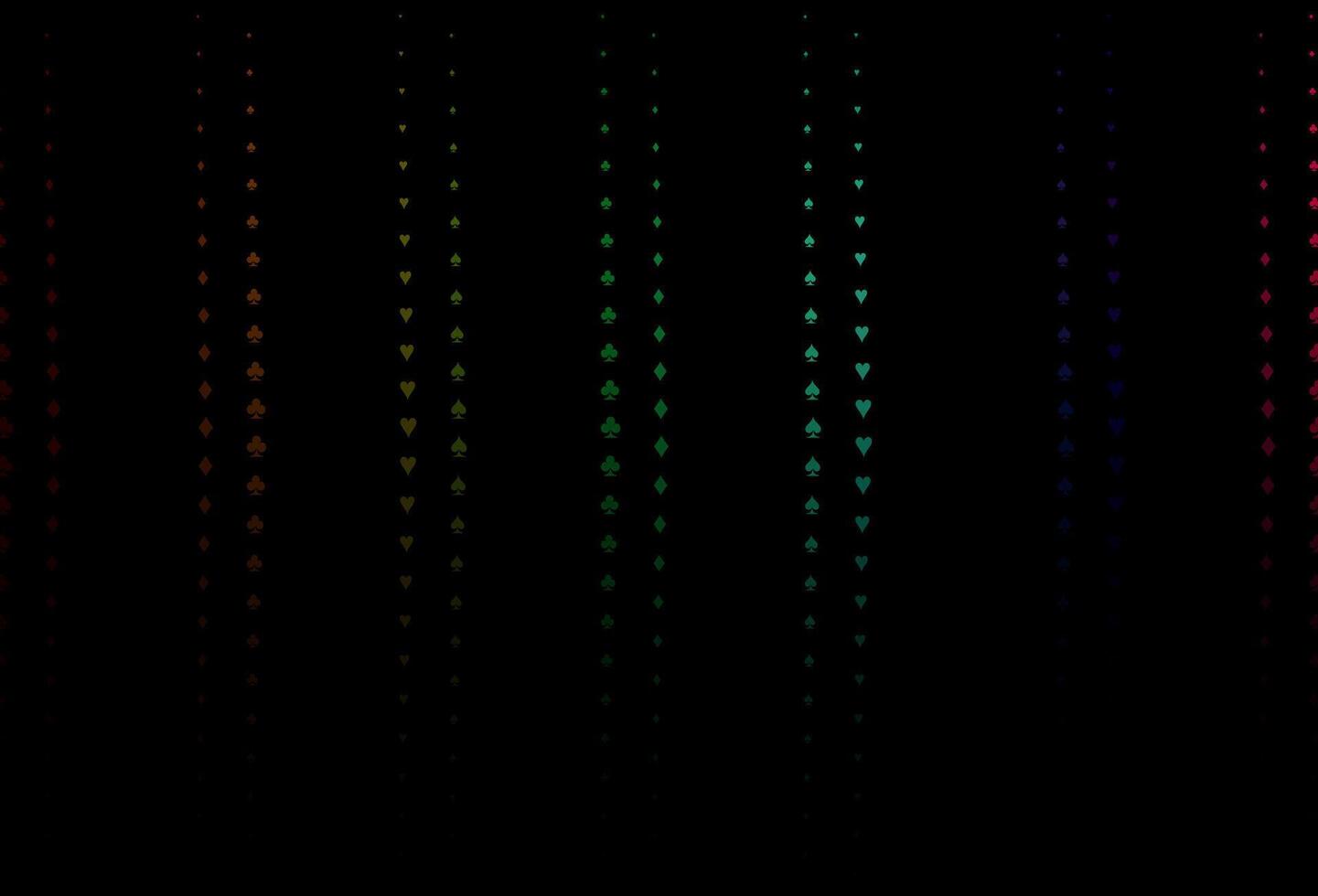 Dark Multicolor, Rainbow vector layout with elements of cards.