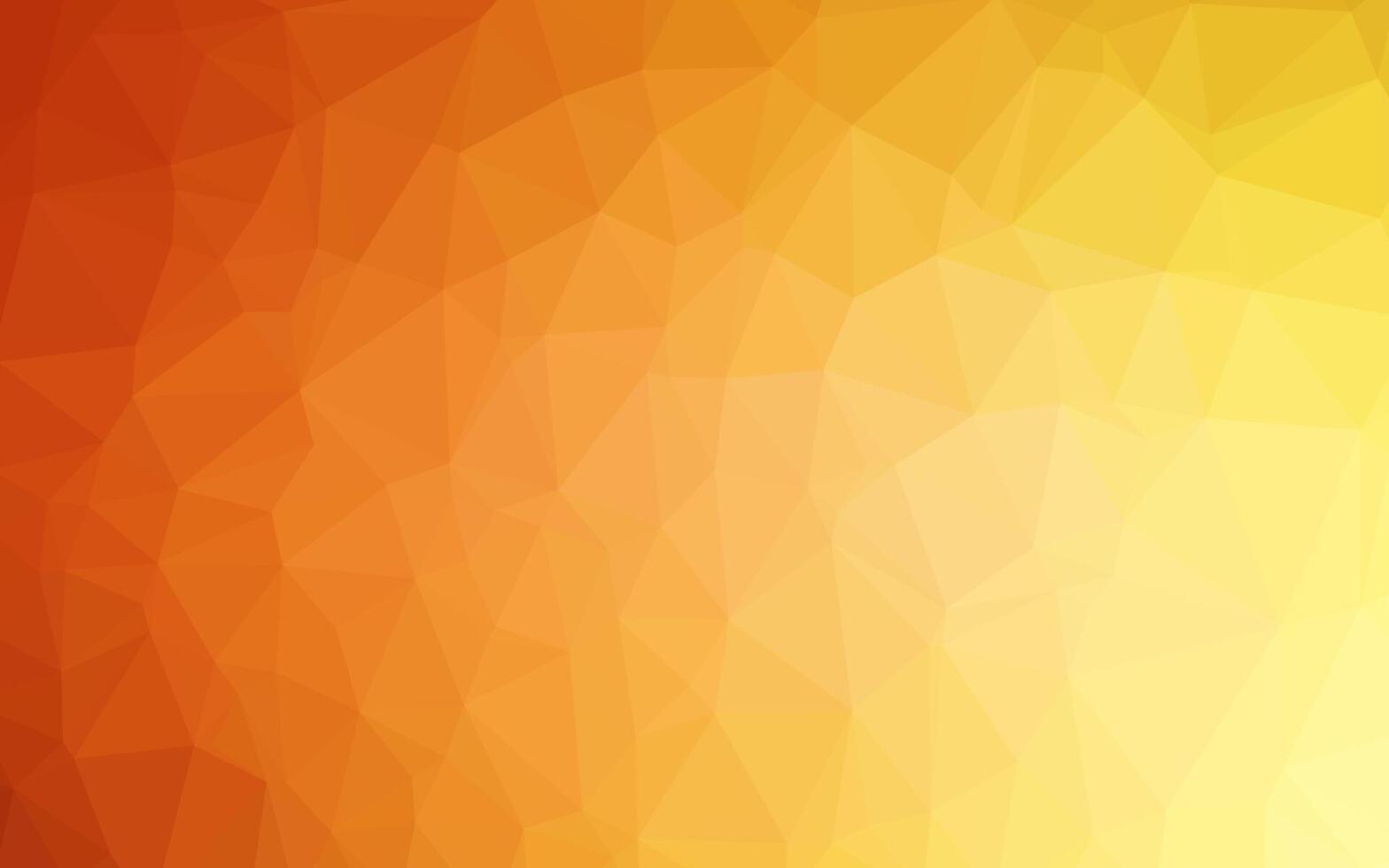 Light Yellow, Orange vector shining triangular background.