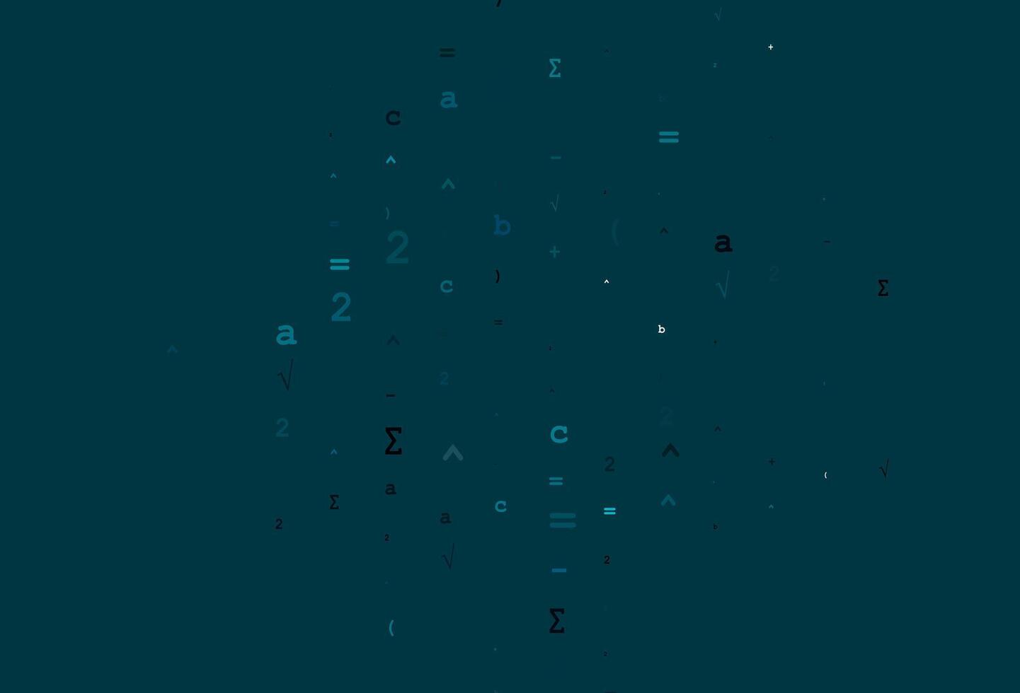 Light BLUE vector texture with mathematic symbols.