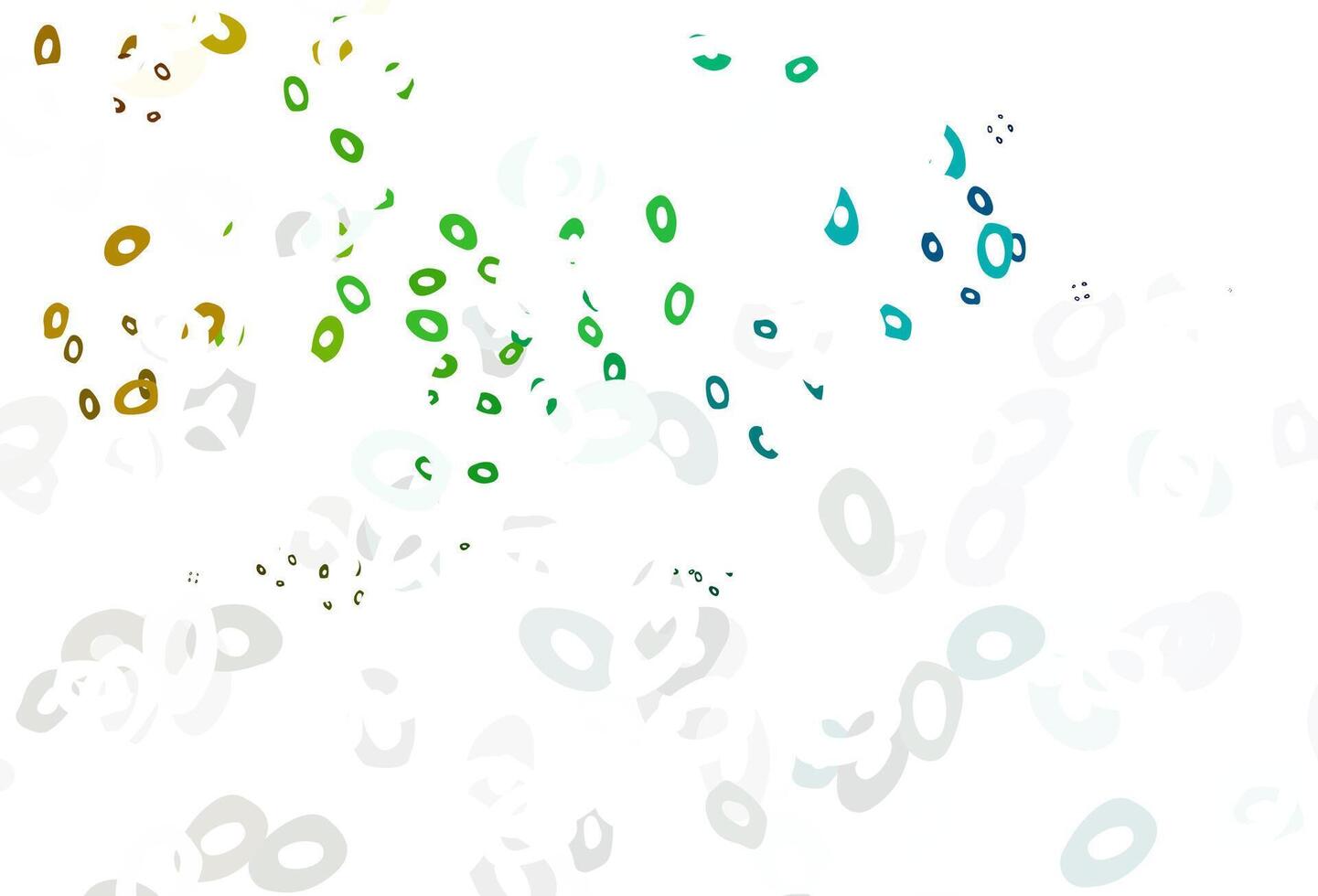 Light Multicolor, Rainbow vector background with bubbles.