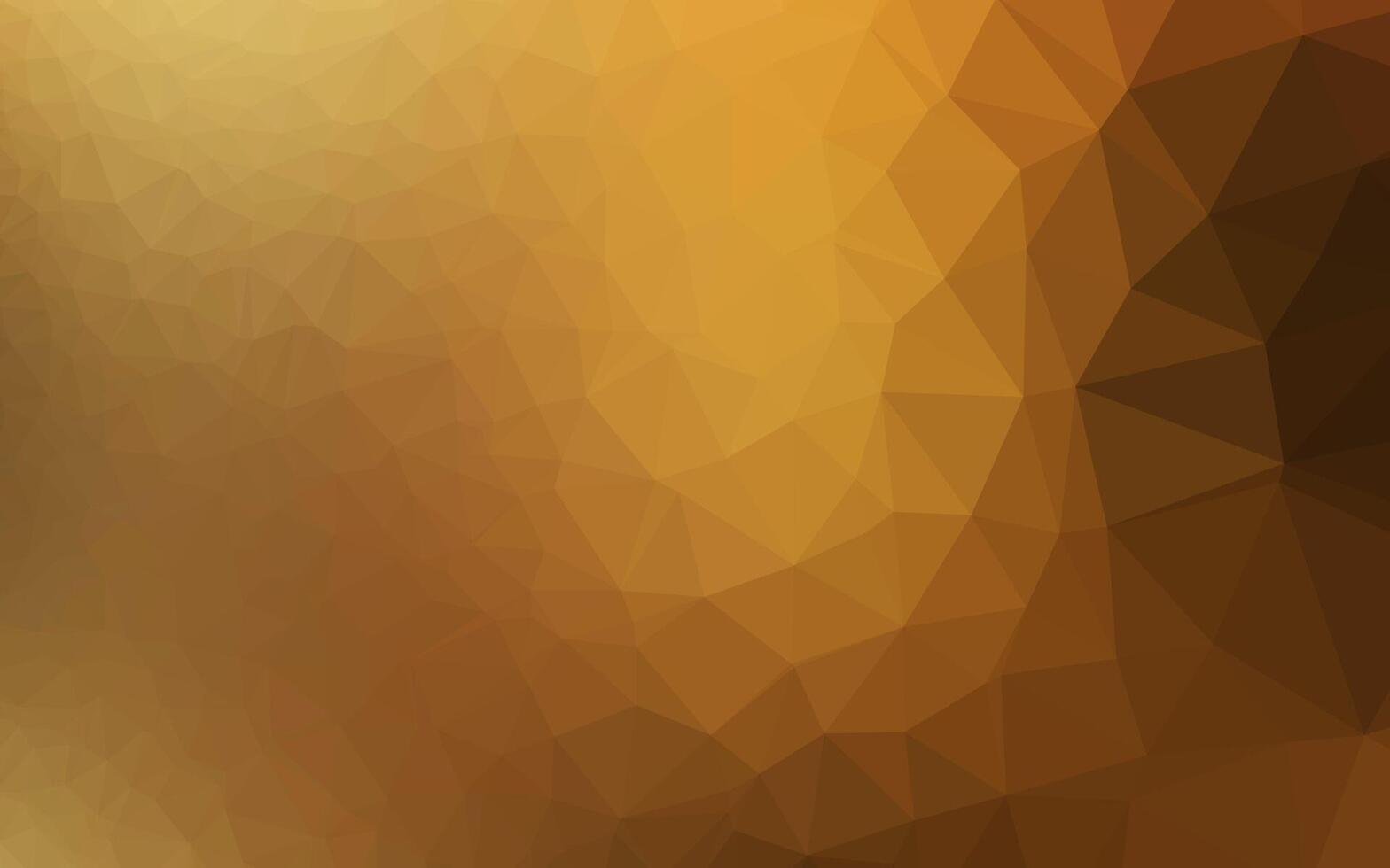 Dark Yellow, Orange vector abstract polygonal texture.