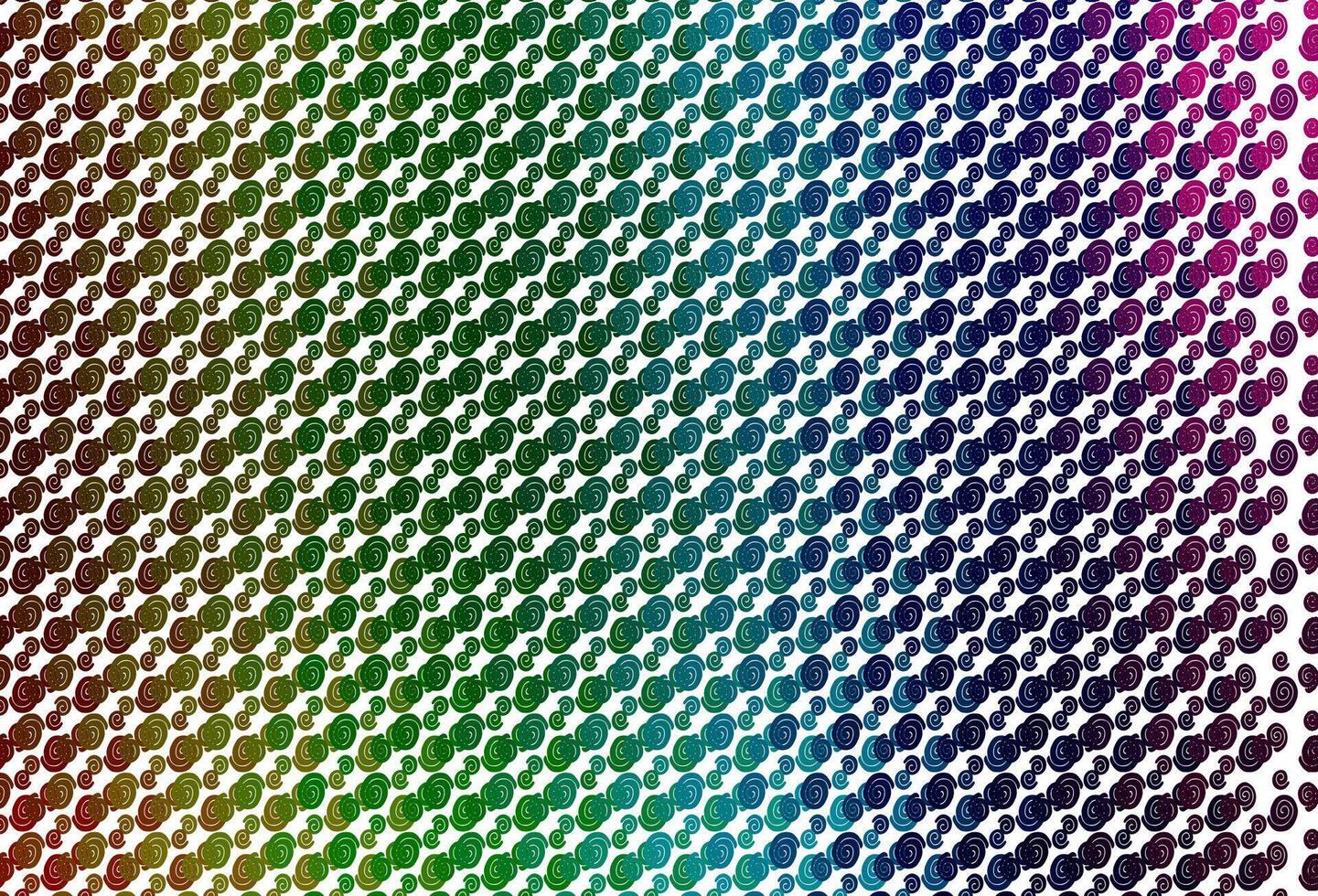 Light Multicolor, Rainbow vector pattern with bubble shapes.