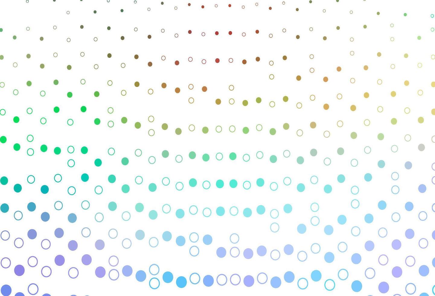 Light Multicolor, Rainbow vector background with bubbles.