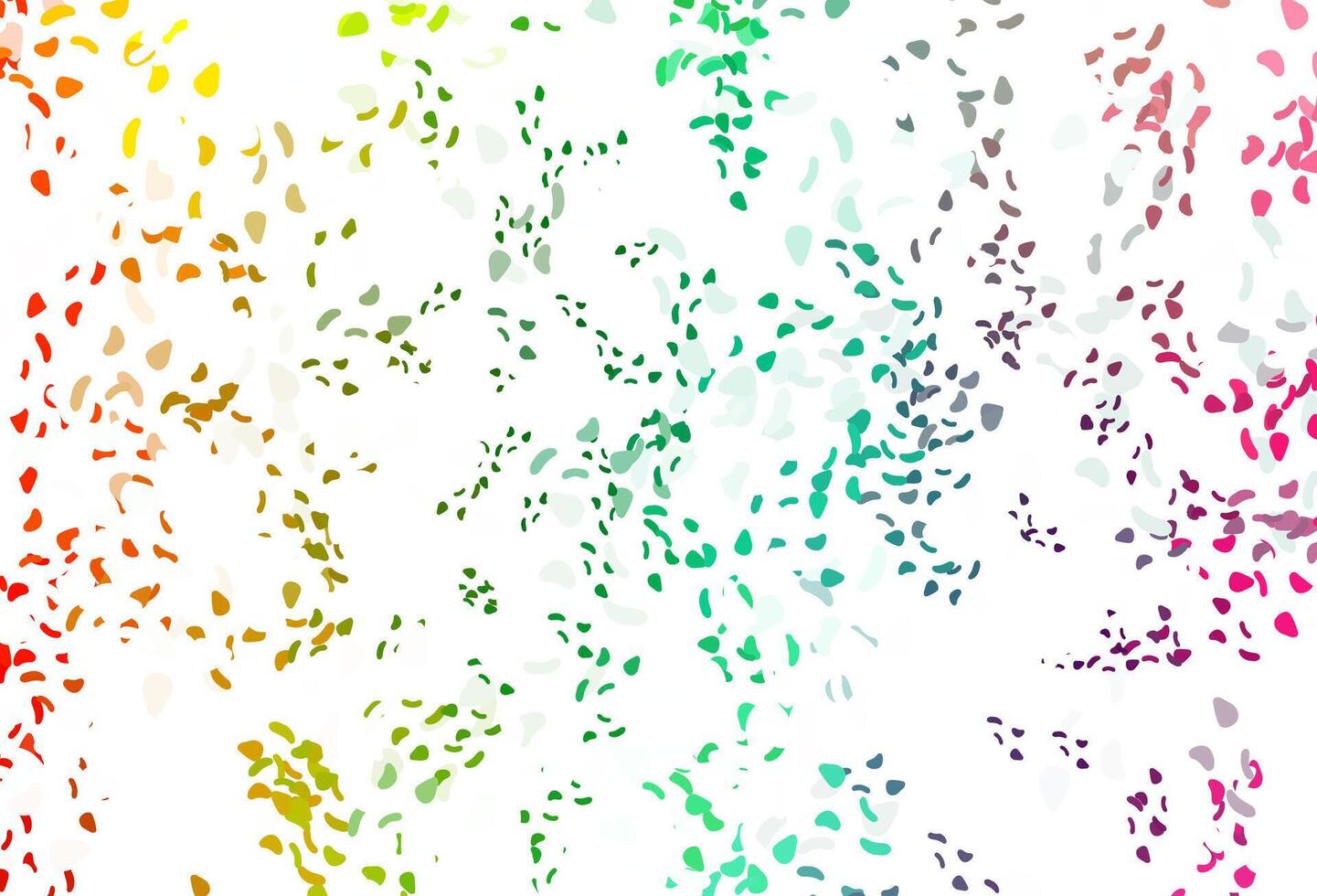 Light multicolor, rainbow vector background with abstract forms.