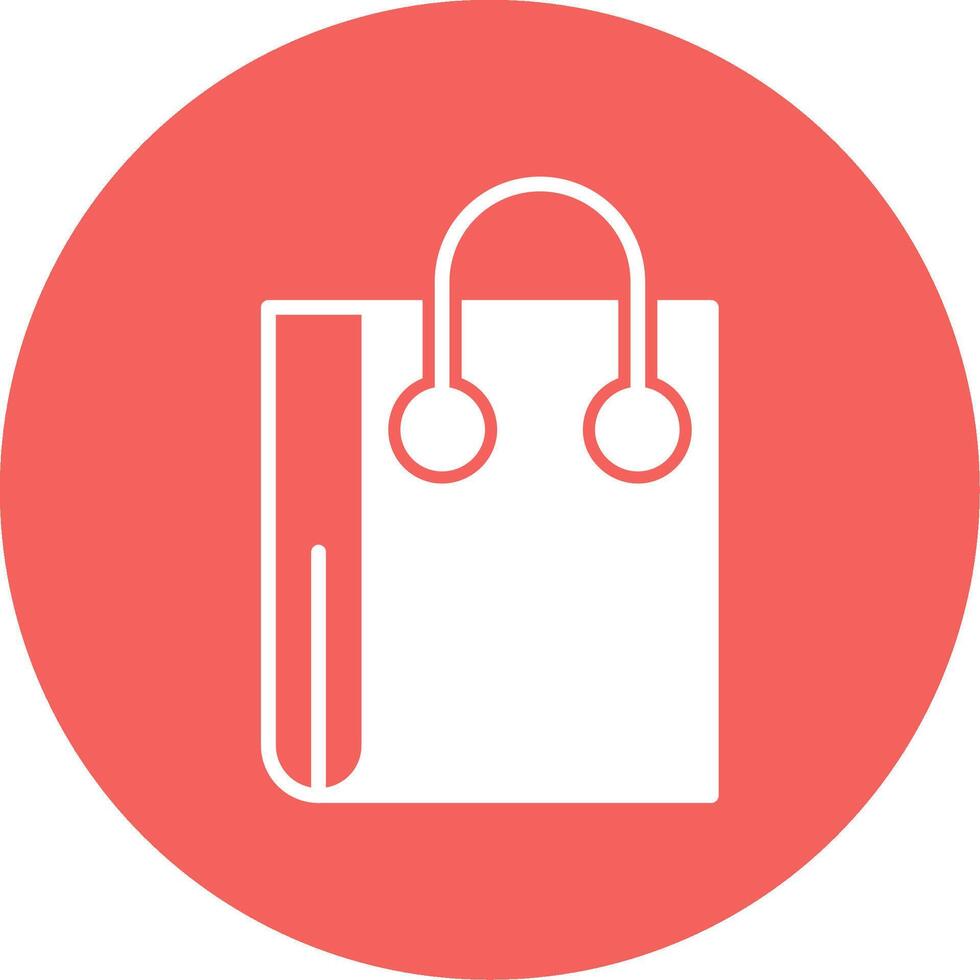 icono de vector de bolsa de compras