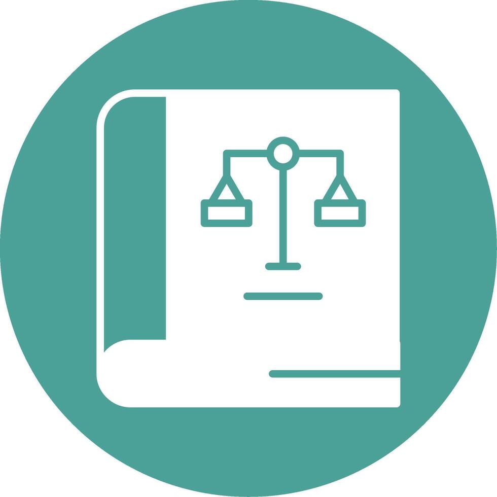 Law Book Vector Icon