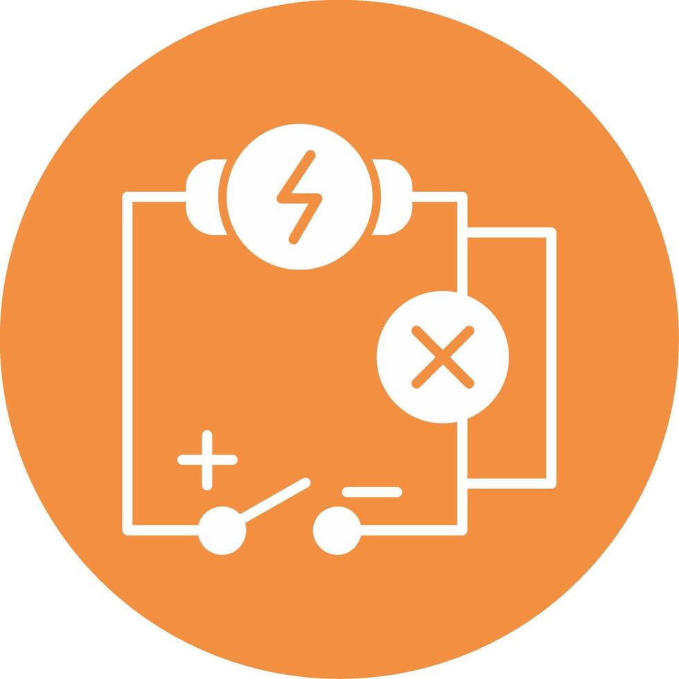 icono de vector de circuito eléctrico