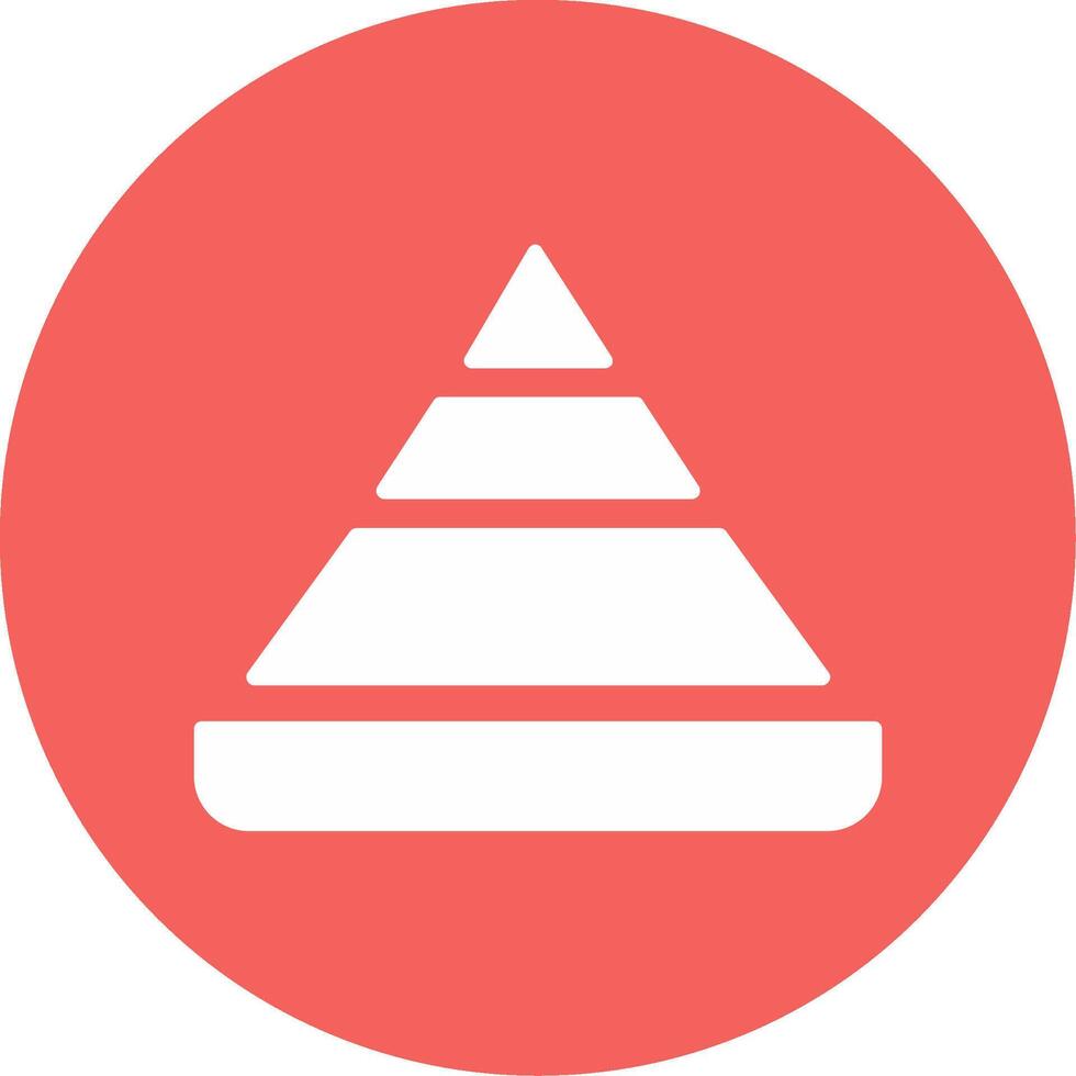 Pyramid Chart Vector Icon