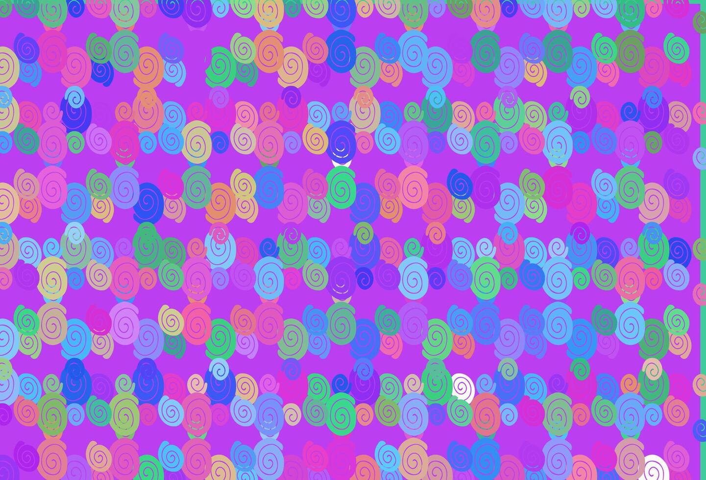 Light Multicolor, Rainbow vector pattern with lamp shapes.