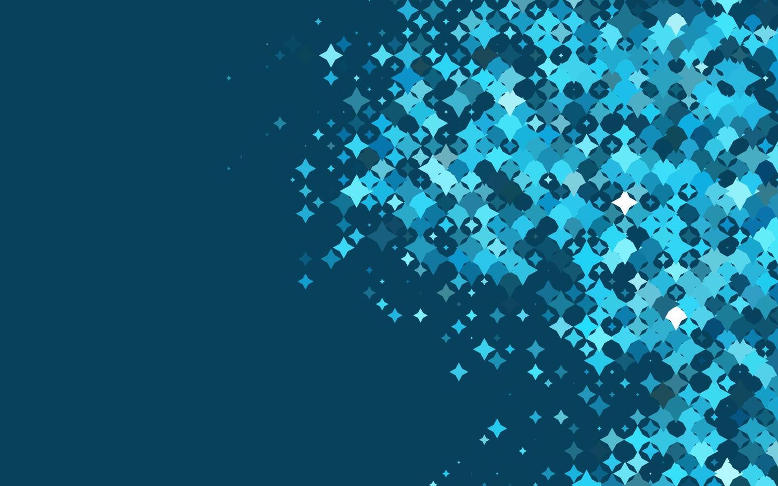 Light BLUE vector template with sky stars.