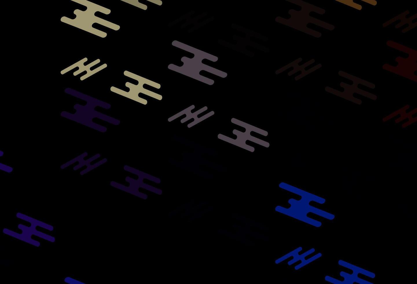 Dark Multicolor, Rainbow vector pattern with narrow lines.