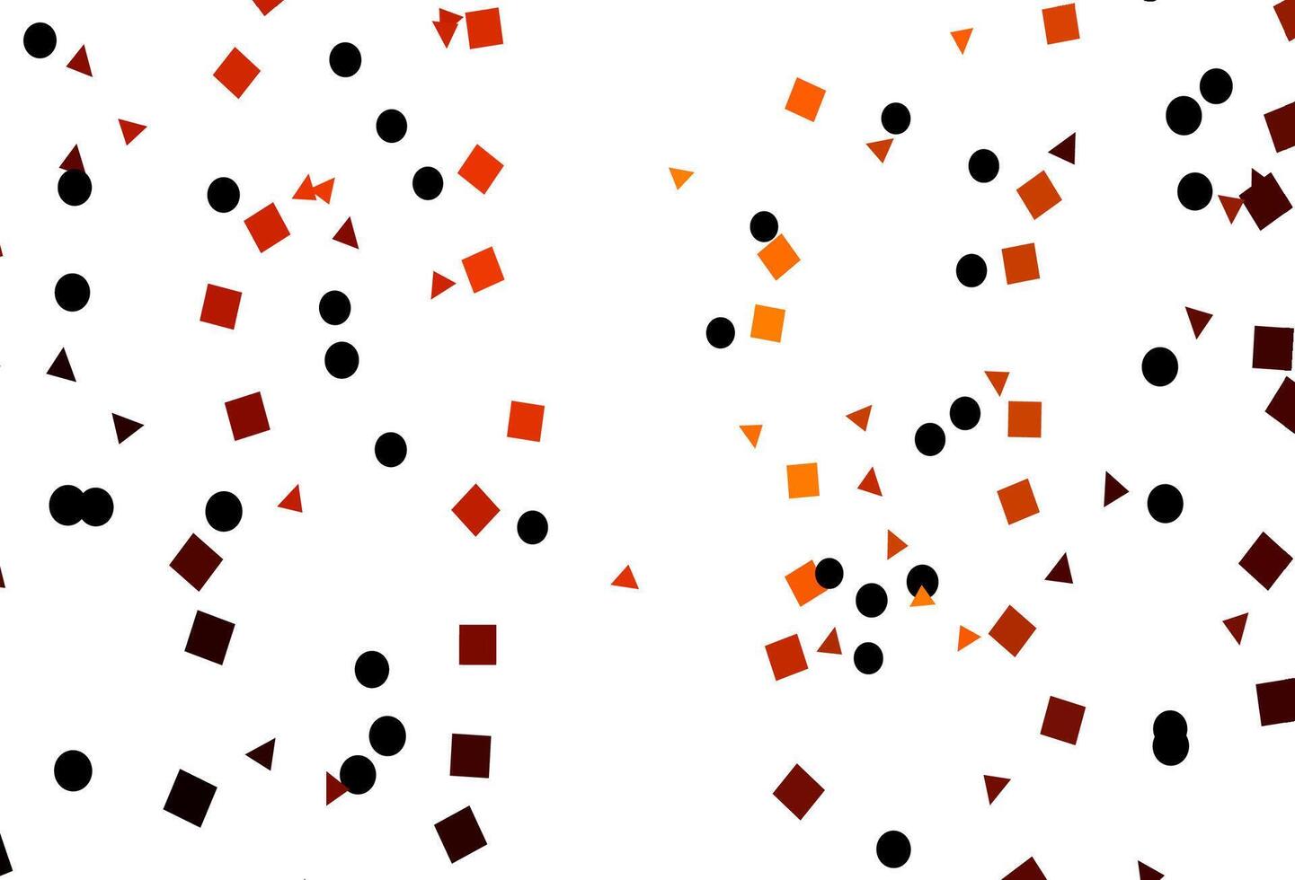 Light Orange vector texture in poly style with circles, cubes.