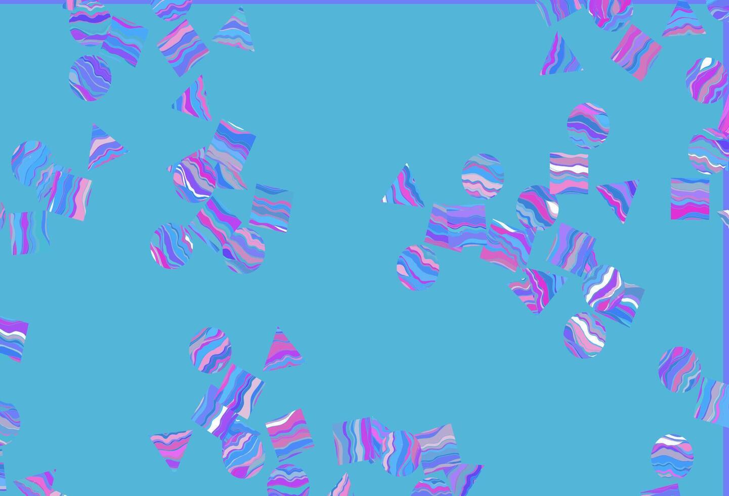 Light Multicolor, Rainbow vector template with crystals, circles, squares.
