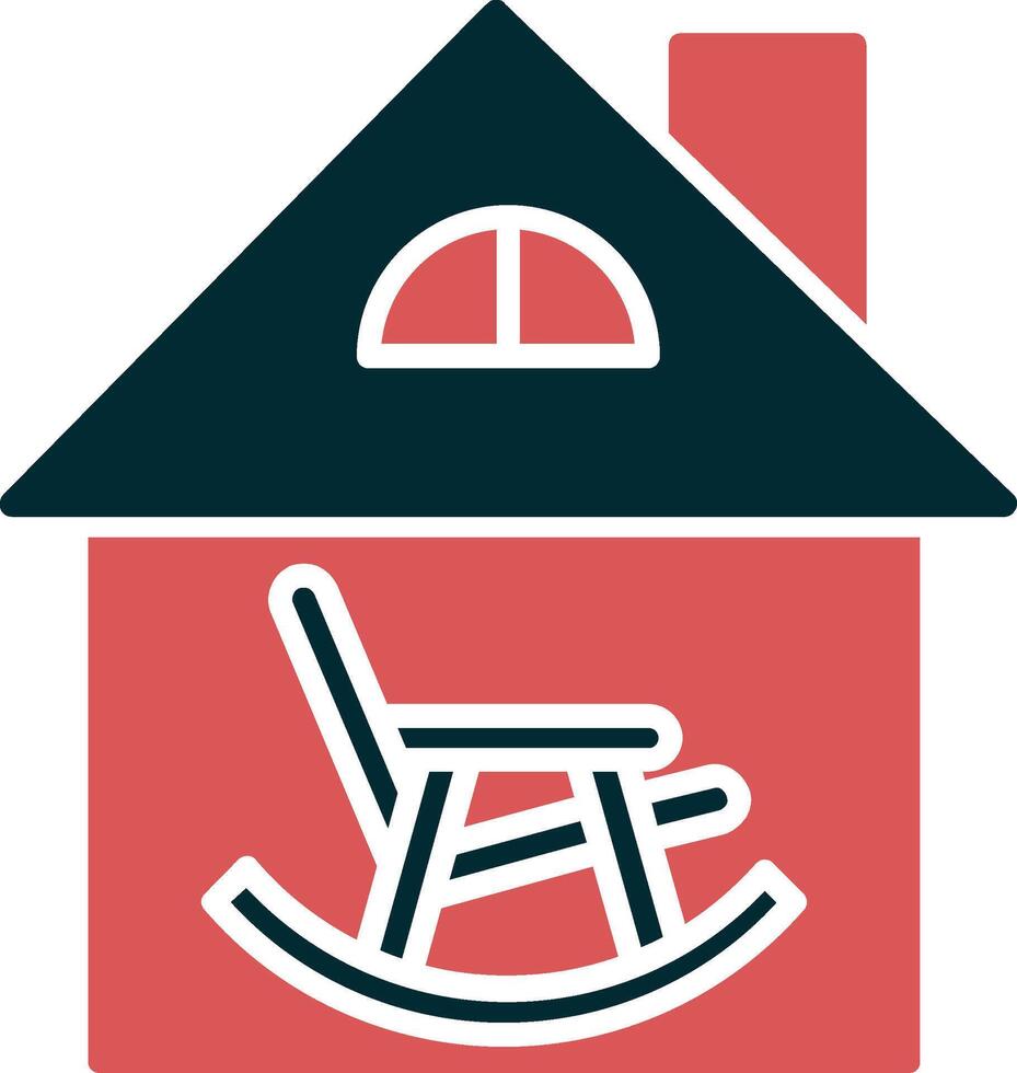 Retirement Home Vector Icon