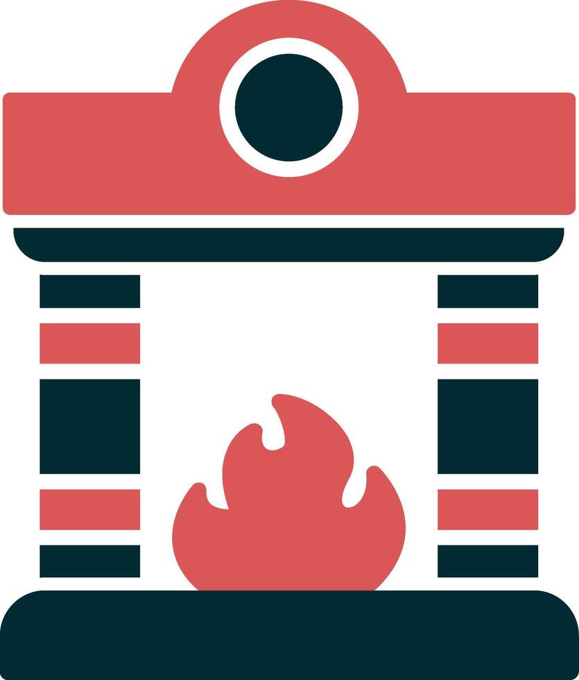 Fireplace Vector Icon