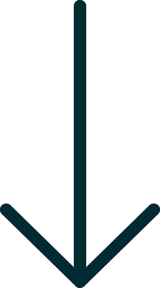 Down Arrow Vector Icon