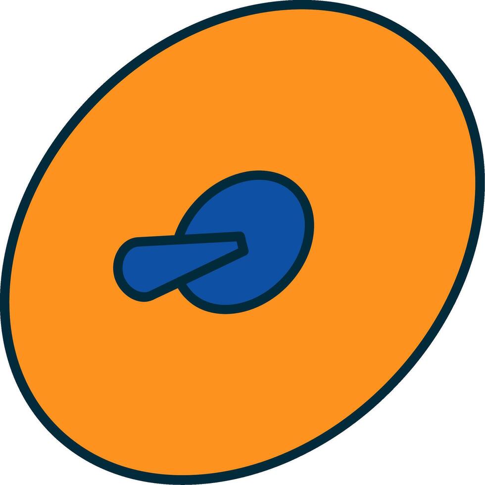 Cymbals Line Filled Two Colors Icon vector
