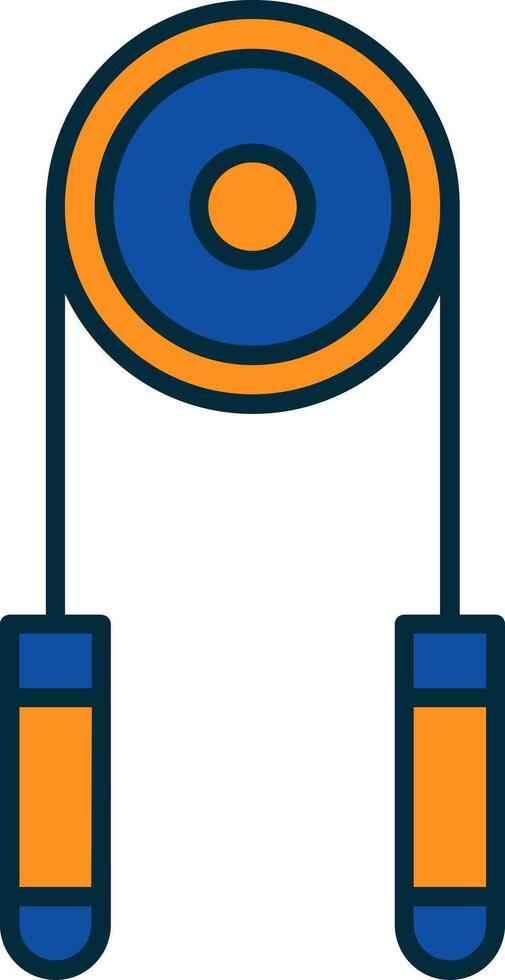 Hand Grip Line Filled Two Colors Icon vector