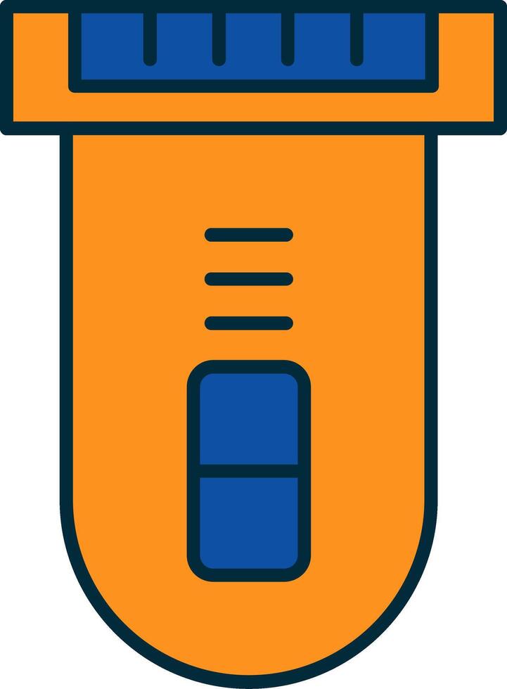 Electric Razor Line Filled Two Colors Icon vector