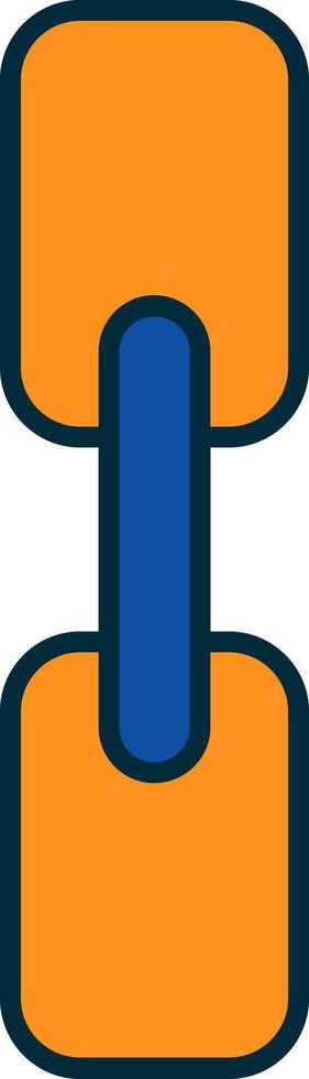 Chain Line Filled Two Colors Icon vector
