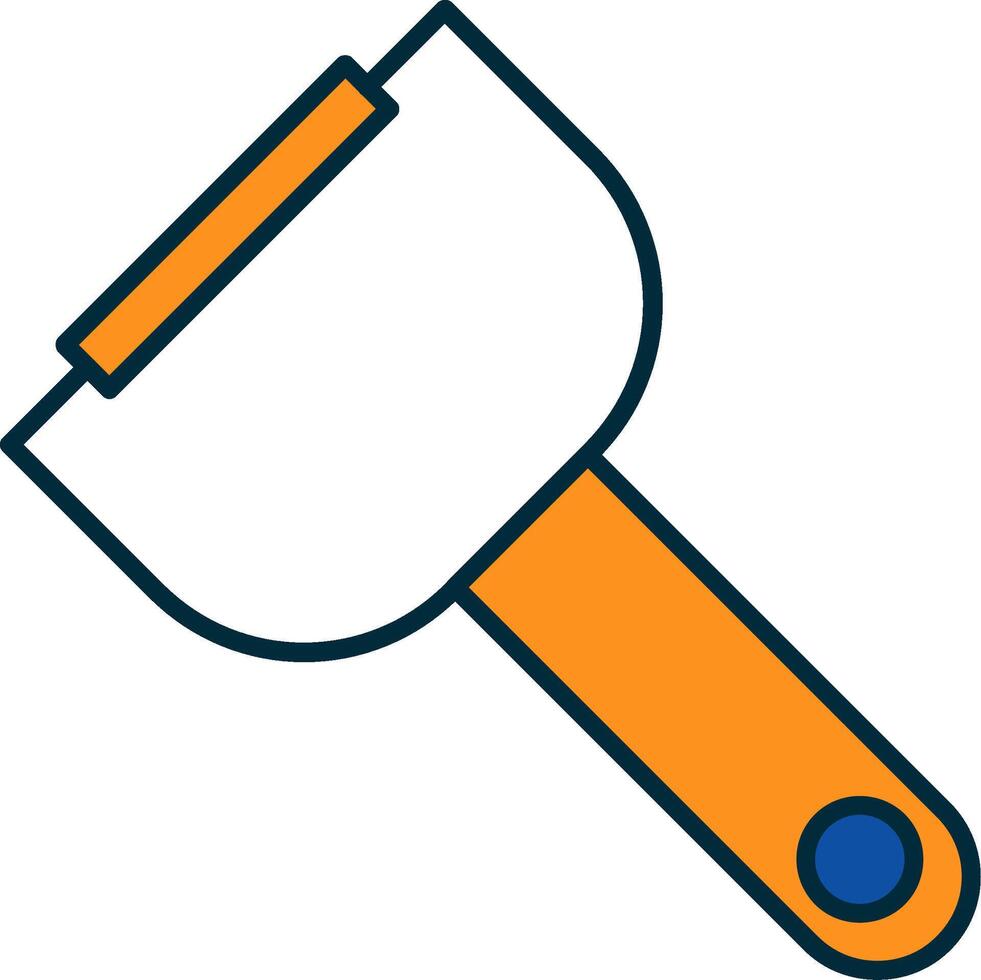 Peeler Line Filled Two Colors Icon vector
