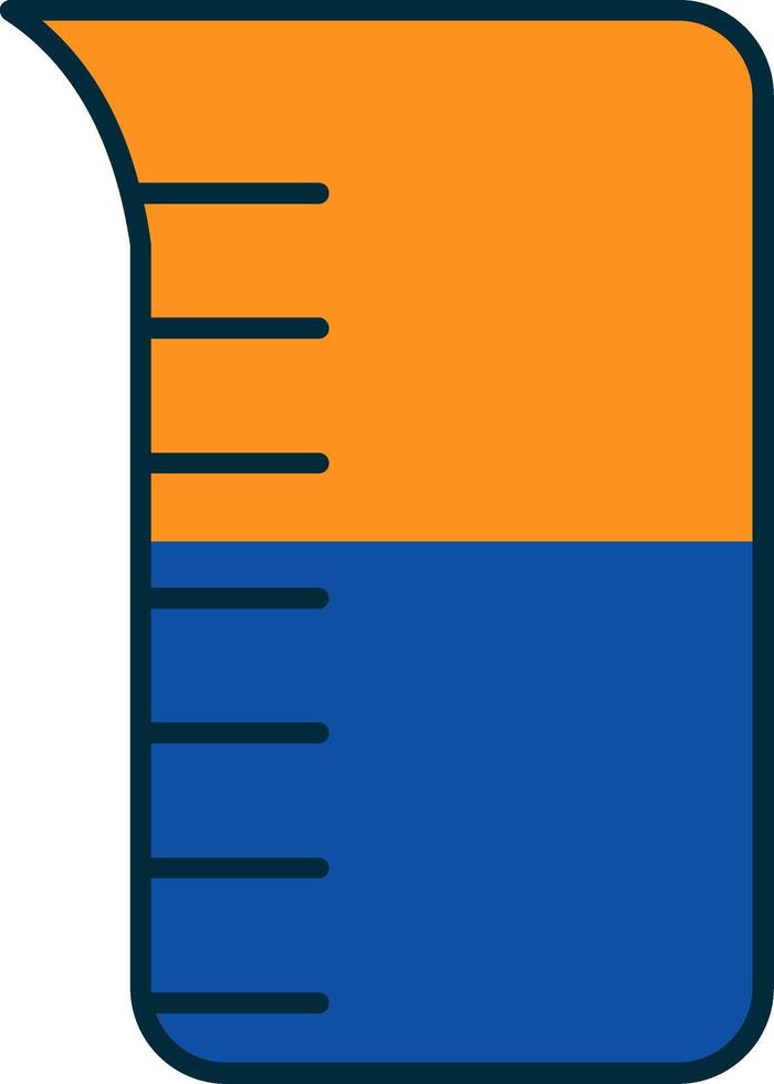Measuring Utensils Line Filled Two Colors Icon vector