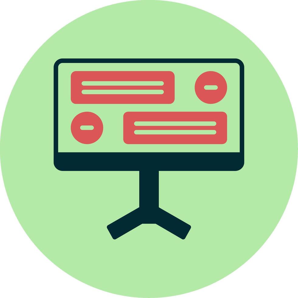 Desktop Computer Vector Icon