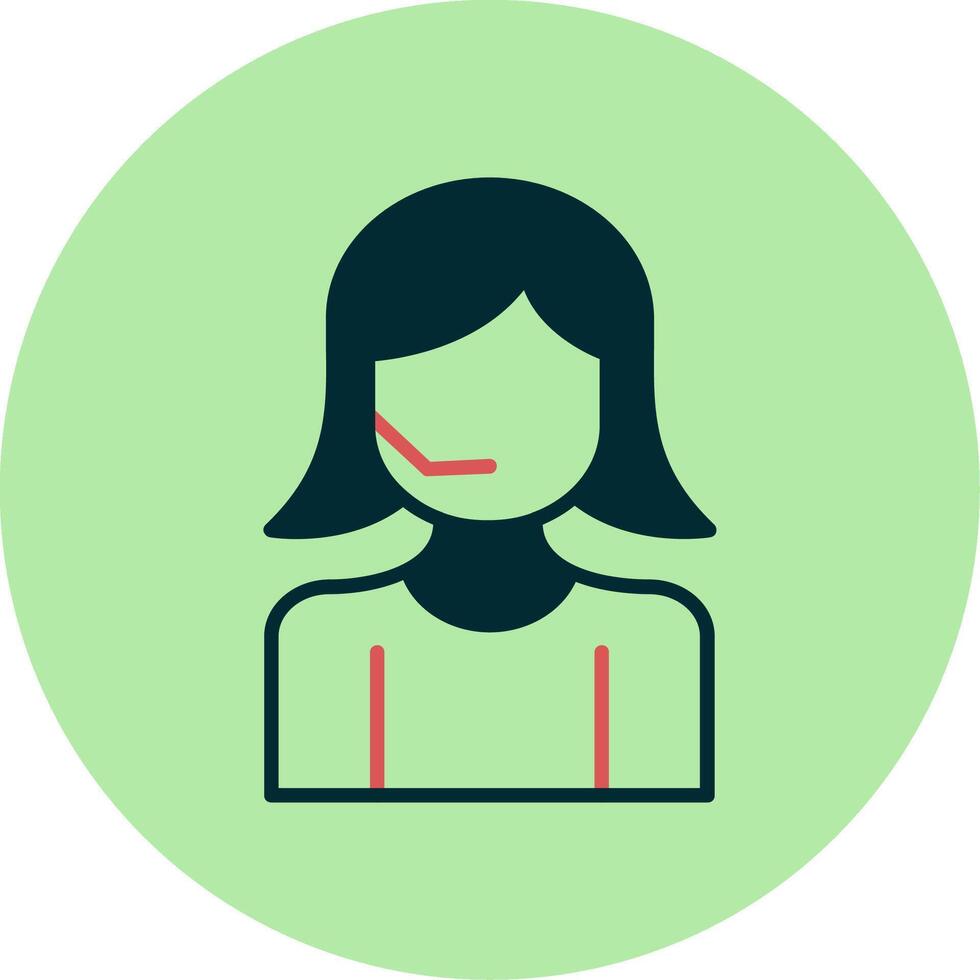 Call Center Agent Vector Icon