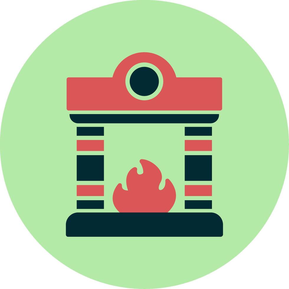 Fireplace Vector Icon