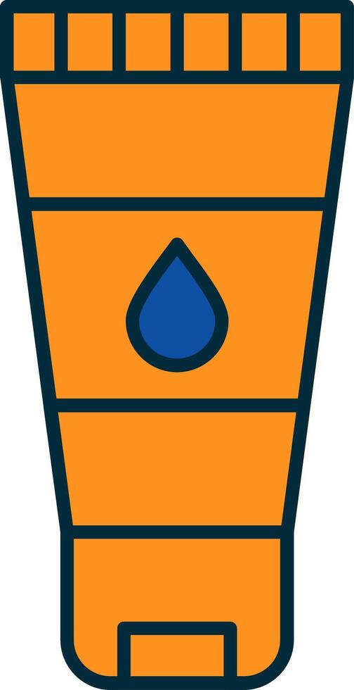 Wash Face Line Filled Two Colors Icon vector