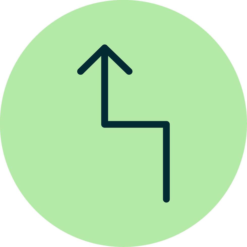 Zigzag Arrow Vector Icon