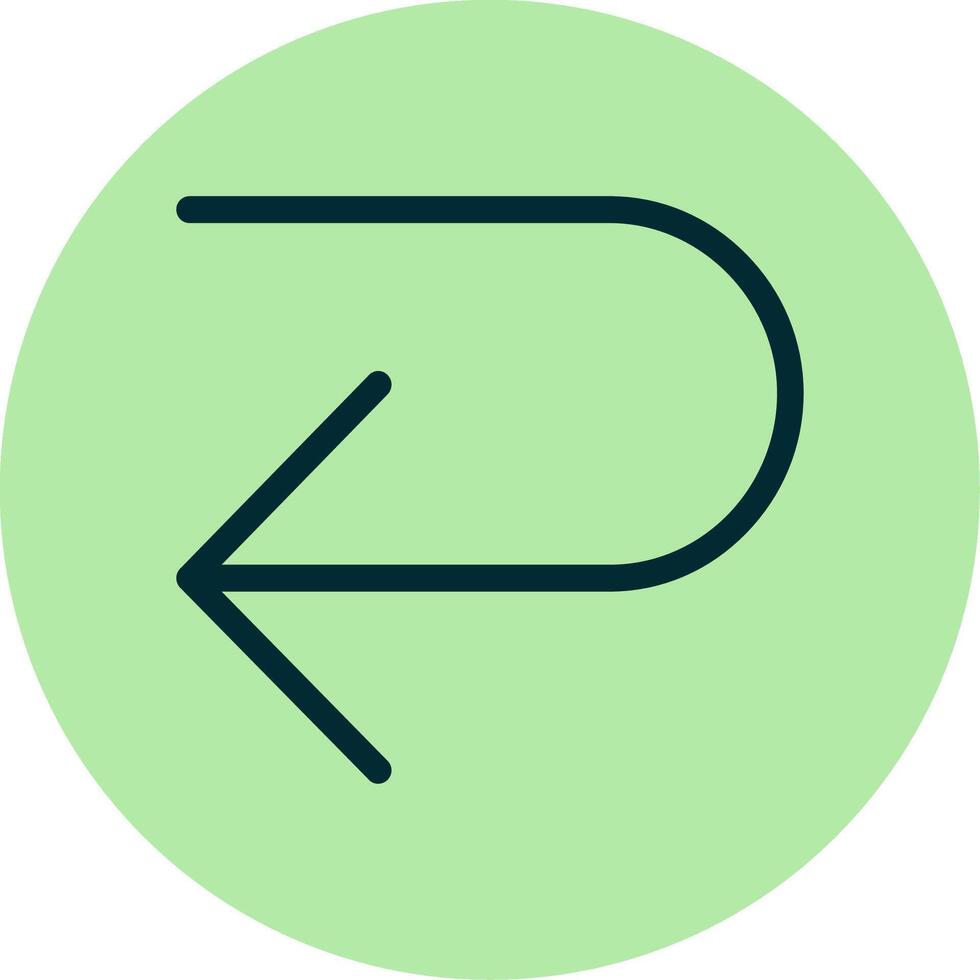 U Turn Vector Icon