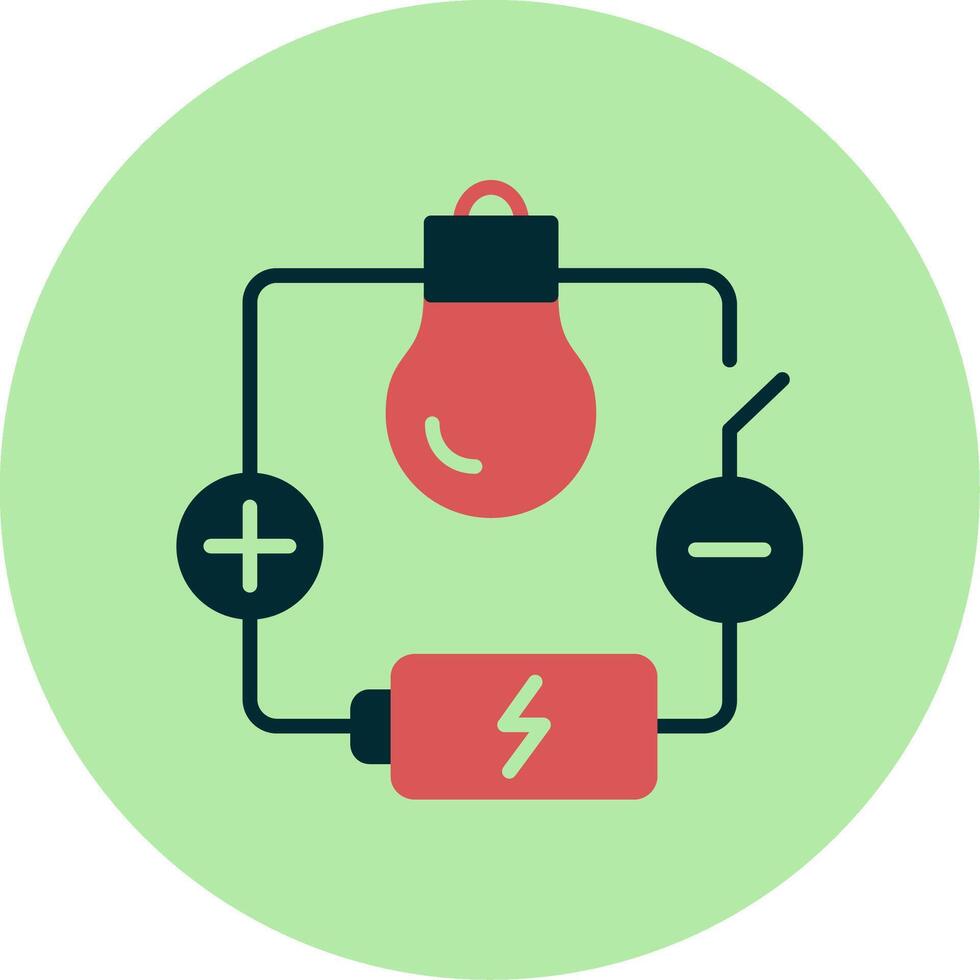 icono de vector de circuito eléctrico