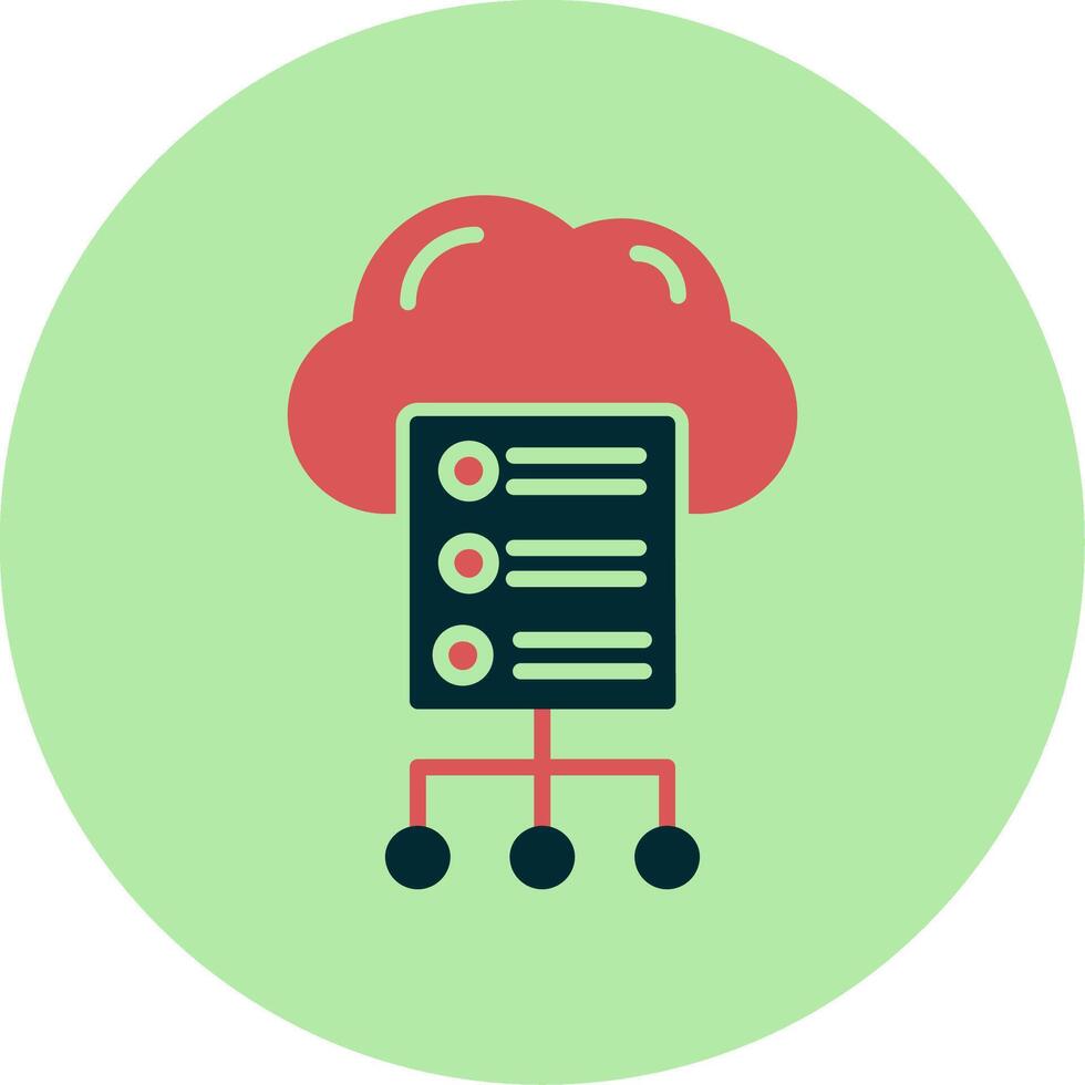 Cloud Server Vector Icon