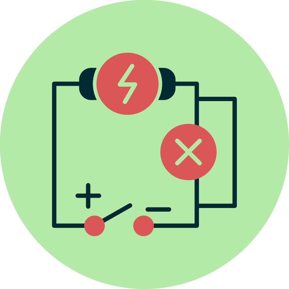 icono de vector de circuito eléctrico