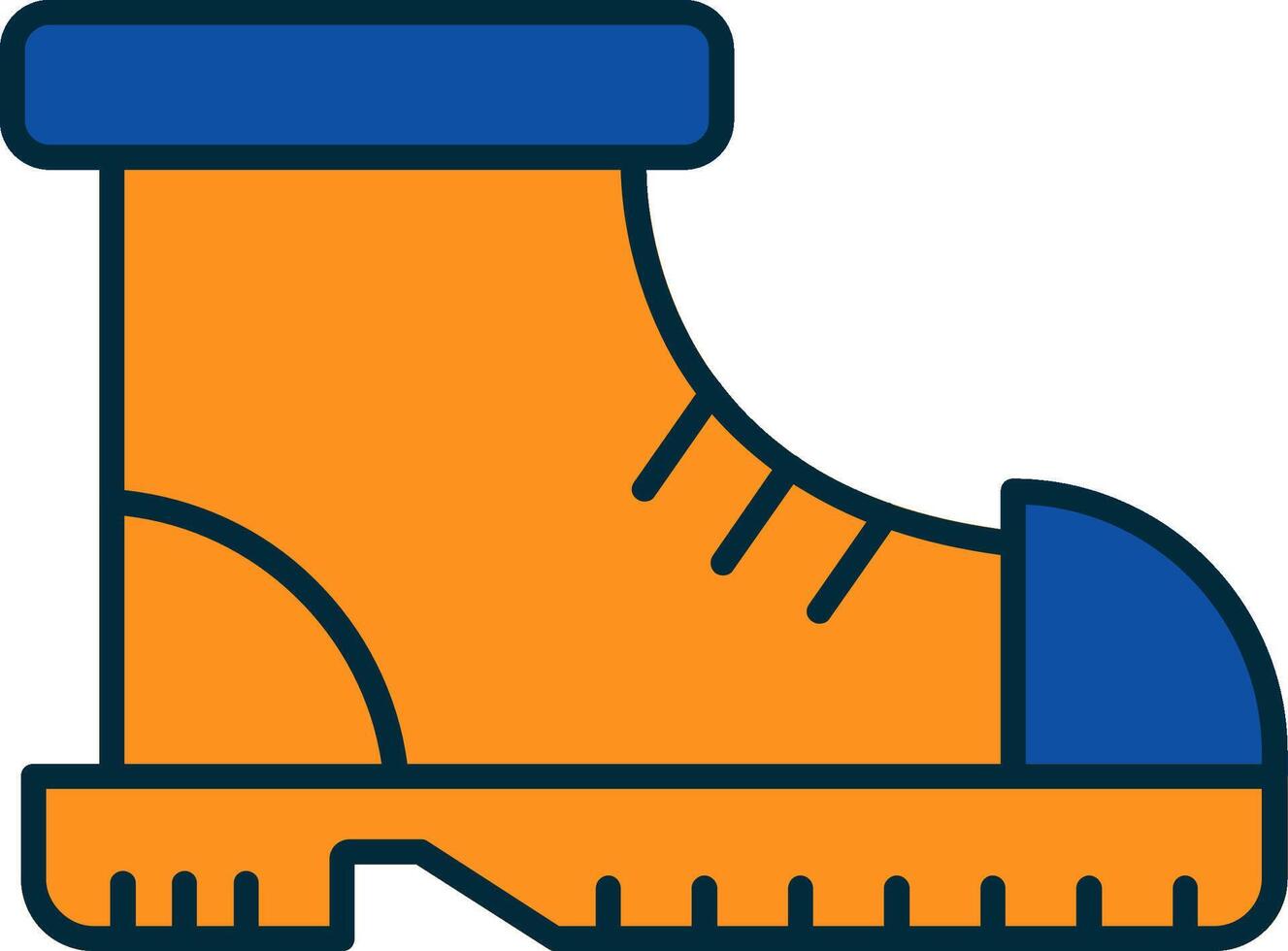 Boot Line Filled Two Colors Icon vector