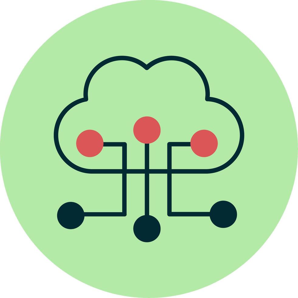 Cloud Configuration Vector Icon