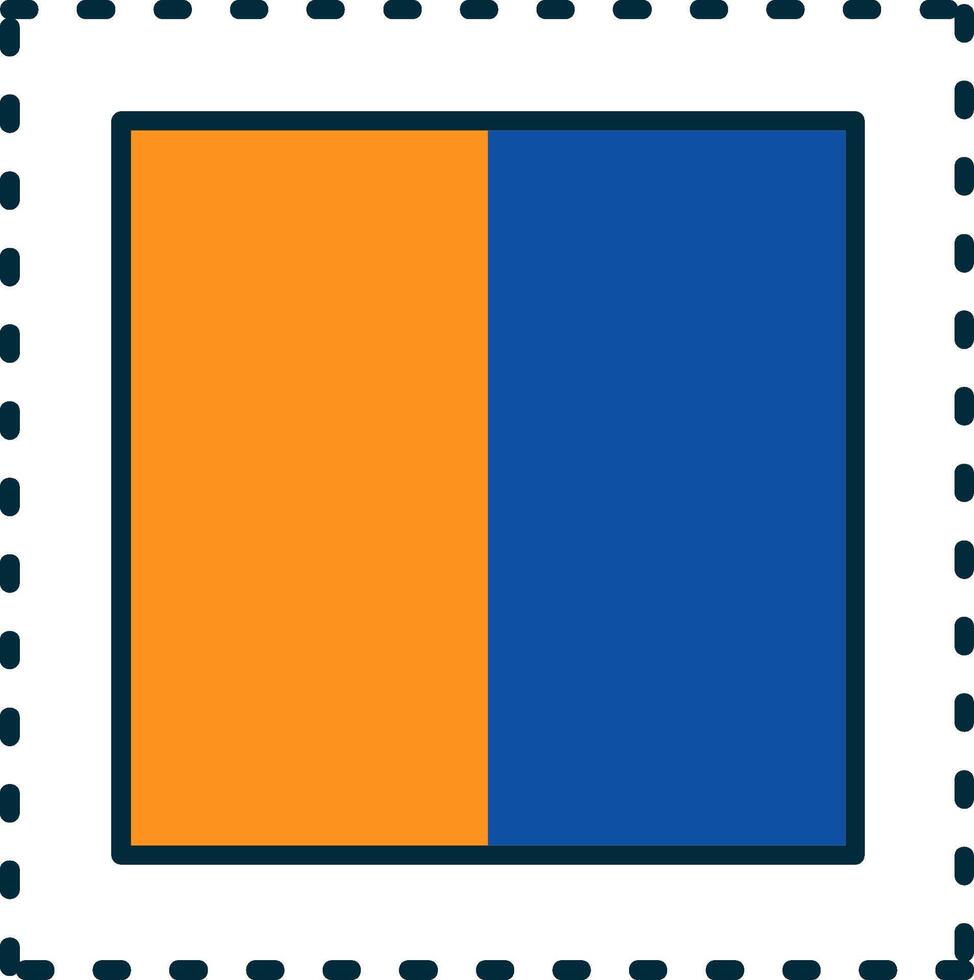 Marquee Line Filled Two Colors Icon vector