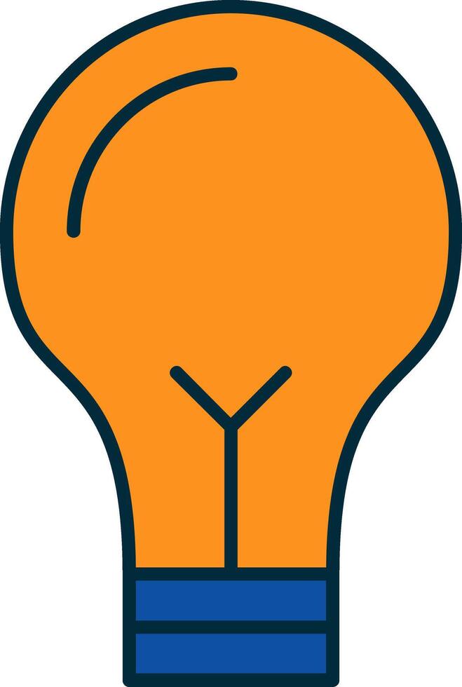 Strategy Line Filled Two Colors Icon vector