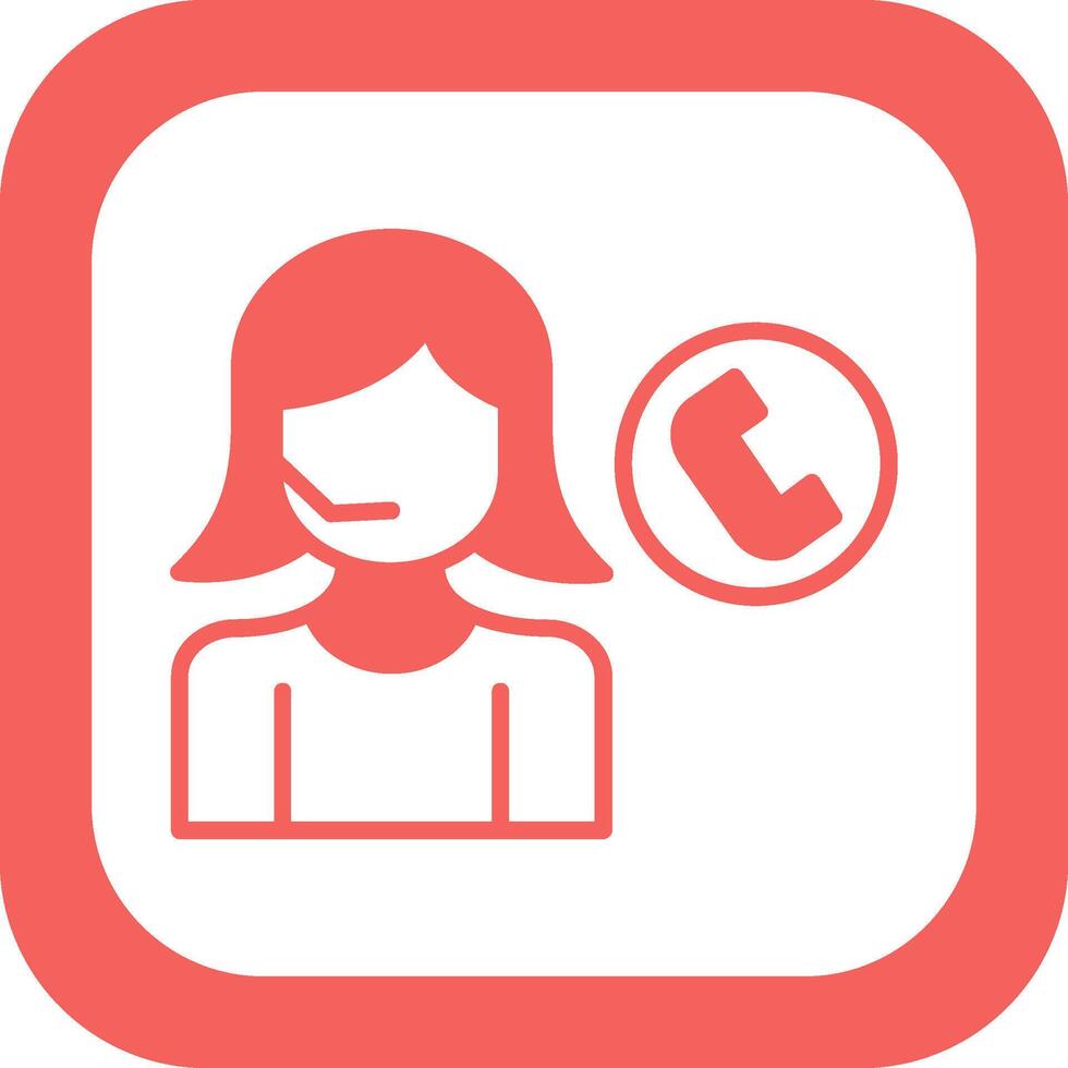 Call Center Agent Vector Icon